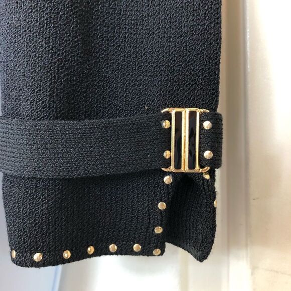 NWOT St. John Collection Gold Studded Zip Jacket - Picture 6 of 16